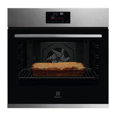 Electrolux | Forno multifunzione KOFFH2PX finitura inox e vetro nero da 60 cm