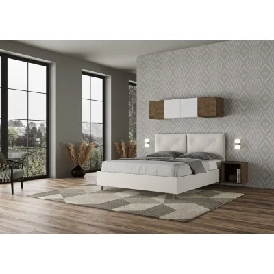 Ityhome Letto matrimoniale Appia in similpelle da 160 cm