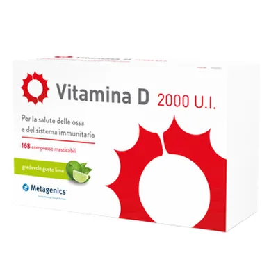 Vitamina D 2000 U.I. Integratore Vitaminico 168 Compresse Masticabili
