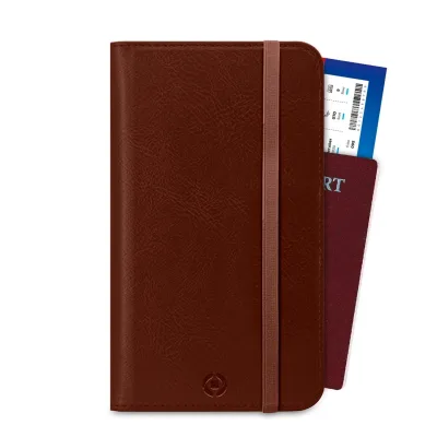 CELLY DUOMO PASSPORT FOLDER BROWN PASSPORTDBR