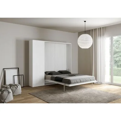 Itamoby Letto alla francese a scomparsa Kentaro con colonna da 214x215(39,5) cm