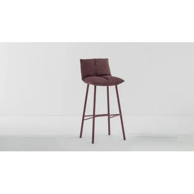 Bonaldo Sgabello Pil Too H 65 con gambe in metallo e seduta a scelta