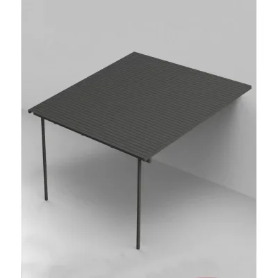Unopiù Pergola addossata MERIDIENNE con copertura in lamelle da 407x305/407 cm