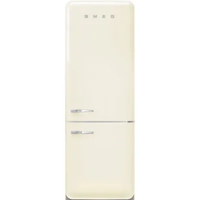 Smeg Frigorifero combinato con cerniere a destra a libera installazione FAB38RCR6 finitura panna da 71 cm