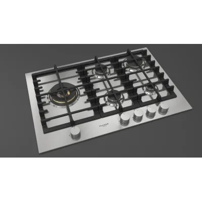 Fulgor Piano cottura a gas FPH 755 G WK X finitura acciaio inox da 75 cm