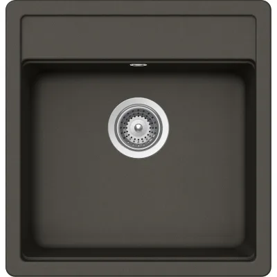 Schock Lavello una vasca NEMO N100S NEMN100S43 finitura asphalt da 49x51 cm
