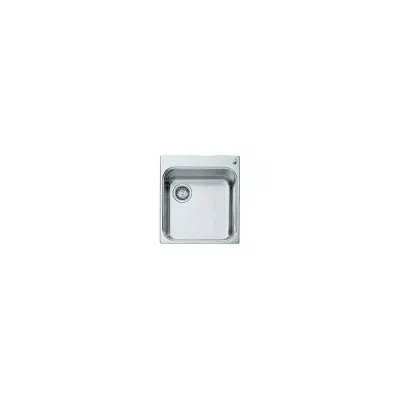 Alpes Vasca semifilo VF 546-S in acciaio inox da 46x51 cm