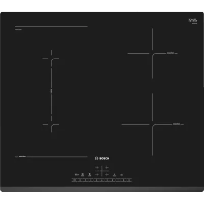 Bosch Piano cottura a induzione PVS631FB5E in vetroceramica nero da 60 cm - Serie 6