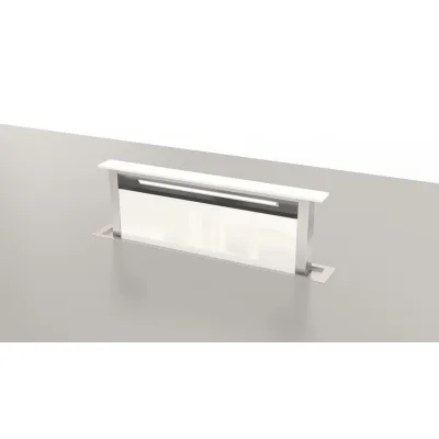 Fulgor Cappa da base FDDH 900 TRC WH finitura vetro bianco da 83 cm