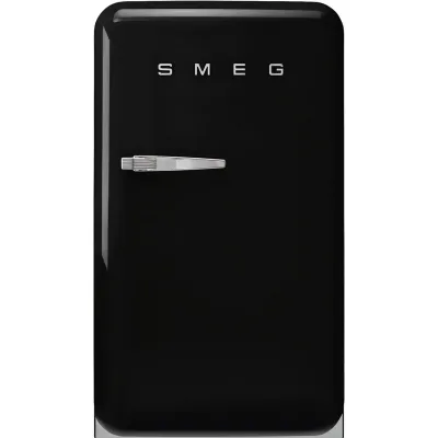 Smeg Frigorifero monoporta con cerniere a destra a libera installazione FAB10RBL6 finitura nero da 55 cm