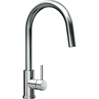 Schock Miscelatore monocomando con doccetta PRIMA CON DOCCIA 533120EDM finitura acciaio inox massiccio