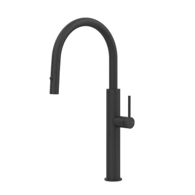 Gessi Miscelatore monocomando con doccetta estraibile Kitchen Cesello 60026 299 finitura Matte Black - IN PROMOZIONE FINO AL 6/07