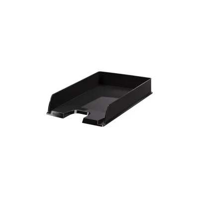 Esselte Europost Vivida Vassoio Documenti Formato Verticale A4 Spazio per Etichetta di Identificazione Colore Nero