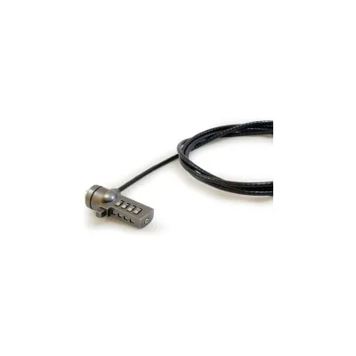 Cavo di Sicurezza Lucchetto Conceptronic con cinturino in acciaio per laptop - Acciaio 4 mm - 1,8 M