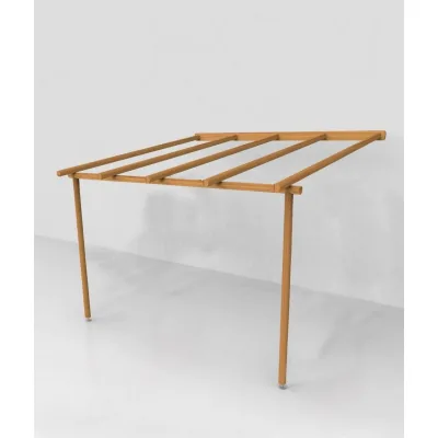 Unopiù Pergola addossata NAGI da 370x270/350 cm - IN PROMOZIONE FINO AL 6/07