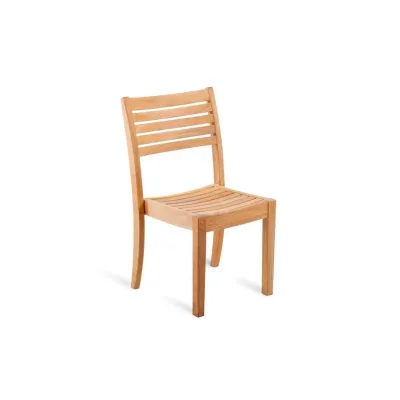 Unopiù Sedia impilabile CHELSEA in legno teak - Con o senza cuscino - IN PROMOZIONE FINO AL 6/07