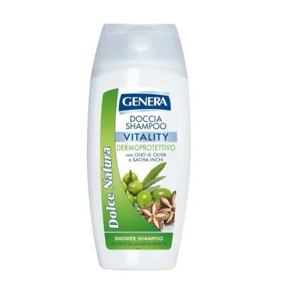 GENERA Doccia Shampoo Vitality 300 ml Detergente 2 in 1 Corpo e Capelli