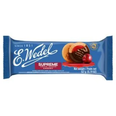 Wedel Delicje Supreme Cherry 147g Biscotti al Cioccolato con Morbido Ripieno alla Ciliegia