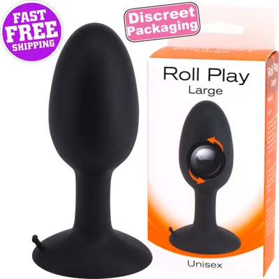 Plug anale Large 12 cm Roll Play con palla interna per un movimento no stop