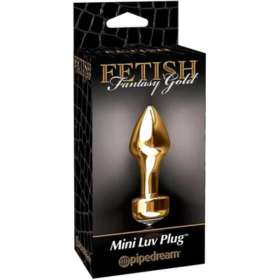 Mini Luv Plug Anale Gioiello Sex Toy 8,2 cm in alluminio oro Pipedream Fetish