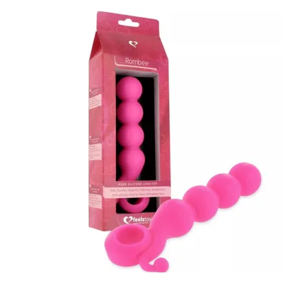 Plug Anale Large 17 cm rosa Rombee stimolatore per giochi anal