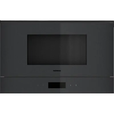 Gaggenau Forno microonde con cerniera a destra da incasso GM220100 finitura Gaggenau Onyx da 60 cm