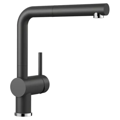 Blanco Miscelatore monocomando con doccetta estraibile LINUS-S 1516688 finitura antracite