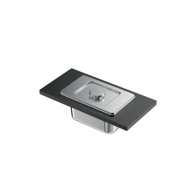 Foster Vaschetta con coperchio 8100 705 finitura acciaio inox da 28x14 cm