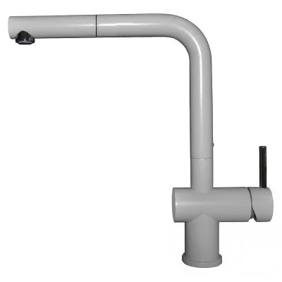 Elleci Miscelatore monocomando con canna girevole e doccetta estraibile STREAM PLUS MMKSTP79 finitura M79 alluminio