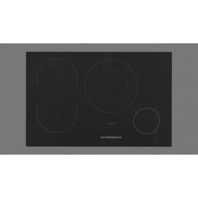 Fulgor Piano cottura a induzione FSH 804 ID WT BK in vetroceramica nero lucido da 80 cm