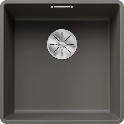 Blanco Lavello una vasca SUBLINE 400-F 1527348 finitura grigio vulcano da 42.7x42.7 cm - Filotop