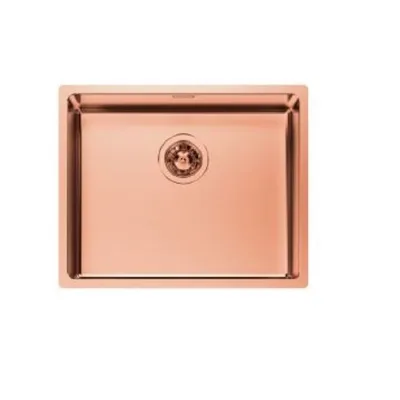 Foster Lavello una vasca 2155 058 finitura acciaio PVD copper da 54x44 cm - IN PROMOZIONE FINO AL 30/06