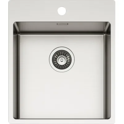 Schock Lavello una vasca NEW TECHNICK PLUS N100 TECPN100 finitura inox spazzolato da 45x51 cm
