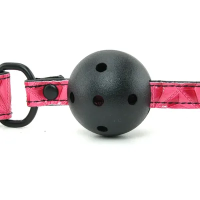 NS Novelties Sinful Ball Gag Rosa Bavaglio BDSM Bondage Traspirante Regolabile