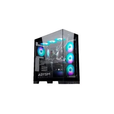 CASE ABYSM SAVA ARGB AB123511 Tower ATX ITX Micro ATX bianco Vetro temperato laterale e anteriore