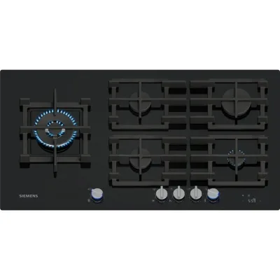 Siemens Piano cottura a gas ER9A6SH40 finitura vetro nero da 90 cm - PROMOZIONE ATTIVA FINO AL 19/10