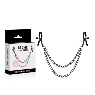 Pinze per capezzoli premium BENGME nere ideale per giochi BDSM fetish bondage