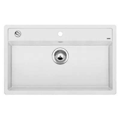 Blanco Lavello una vasca DALAGO 8 1516633 finitura bianco da 81.5x51 cm - Sopratop