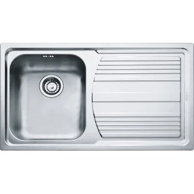 PRONTA CONSEGNA - Franke: Lavello una vasca con gocciolatoio destro da incasso LLX 611-L 101.0152.583 in acciaio inox da 86 cm