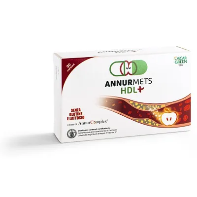 AnnurMets HDL+ Integratore per Trigliceridi e Colesterolo 30 Capsule