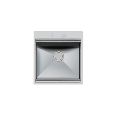 Foster Lavello una vasca 1011 050 finitura acciaio inox da 51.8x56 cm - IN PROMOZIONE FINO AL 30/06