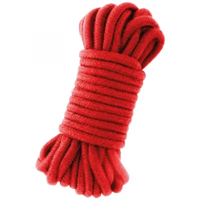 Corda Bondage OHMAMA Kinbaku rossa 5 metri 100% cotone BDSM fetish unisex