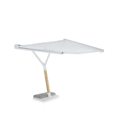 Unopiù Ombrellone motorizzato SALENTO in acciaio e legno con telo in tessuto acrilico da 300x250 cm - IN PROMOZIONE FINO AL 6/07