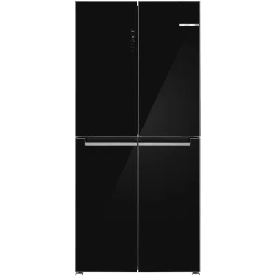 PRONTA CONSEGNA - Bosch Frigorifero side by side cross door a libera installazione KMC85LBEA finitura vetro nero da 85 cm