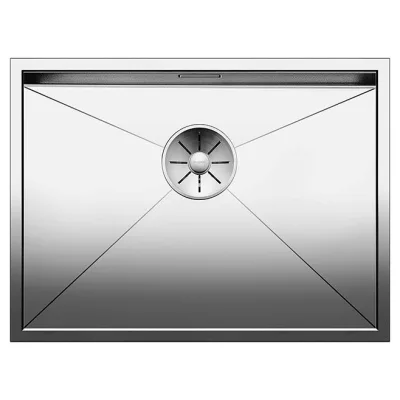 Blanco | Lavello una vasca ZEROX 550-U 1517247 in acciaio inox da 59x44 cm - Sottotop