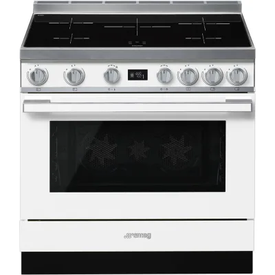 Smeg S Cucina CPF9IPWH con forno pirolitico termoventilato e piano cottura induzione finitura bianco da 90x60 cm - IN PROMOZIONE FINO AL 6/07