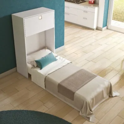 Maconi Letto singolo a scomparsa Night n' Day 493 in legno da 85 cm