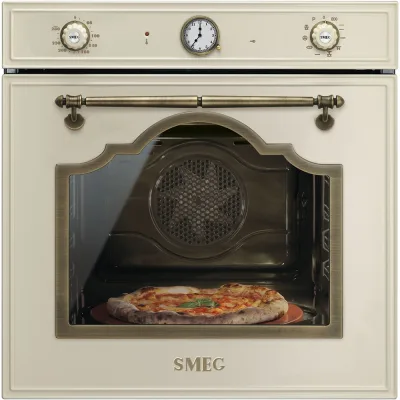 Smeg Forno pirolitico termoventilato SFP750POPZ finitura panna e ottone da 60 cm - IN PROMOZIONE FINO AL 30/06