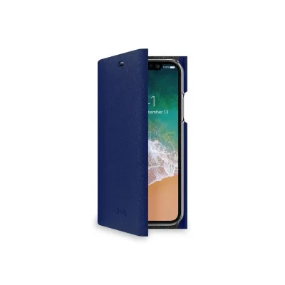CELLY SHELL CASE IPHONE XS/X BLUE SHELL900BL