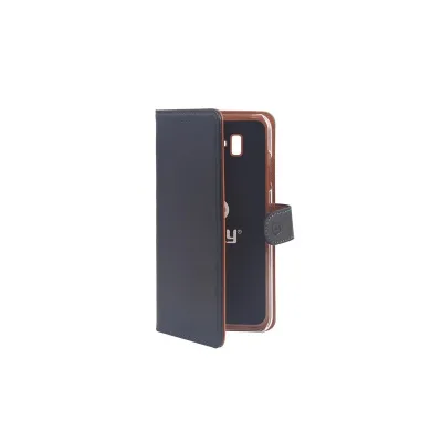 CELLY WALLY CASE GALAXY J6+ BLACK WALLY789